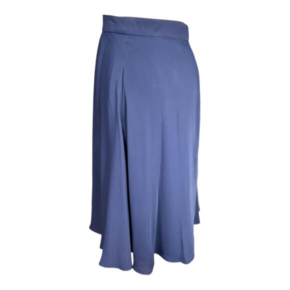 Gal Meets Glam Collection Navy Midi Skirt Women Size 4 Double Lined with Pockets - Picture 11 of 12